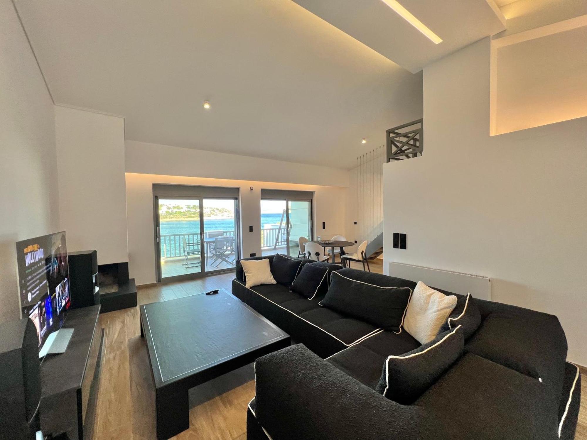 סוניו Sounio - Waterfront Luxury Spa Villa Pounta Zeza 170 Sqm On Private Beach מראה חיצוני תמונה