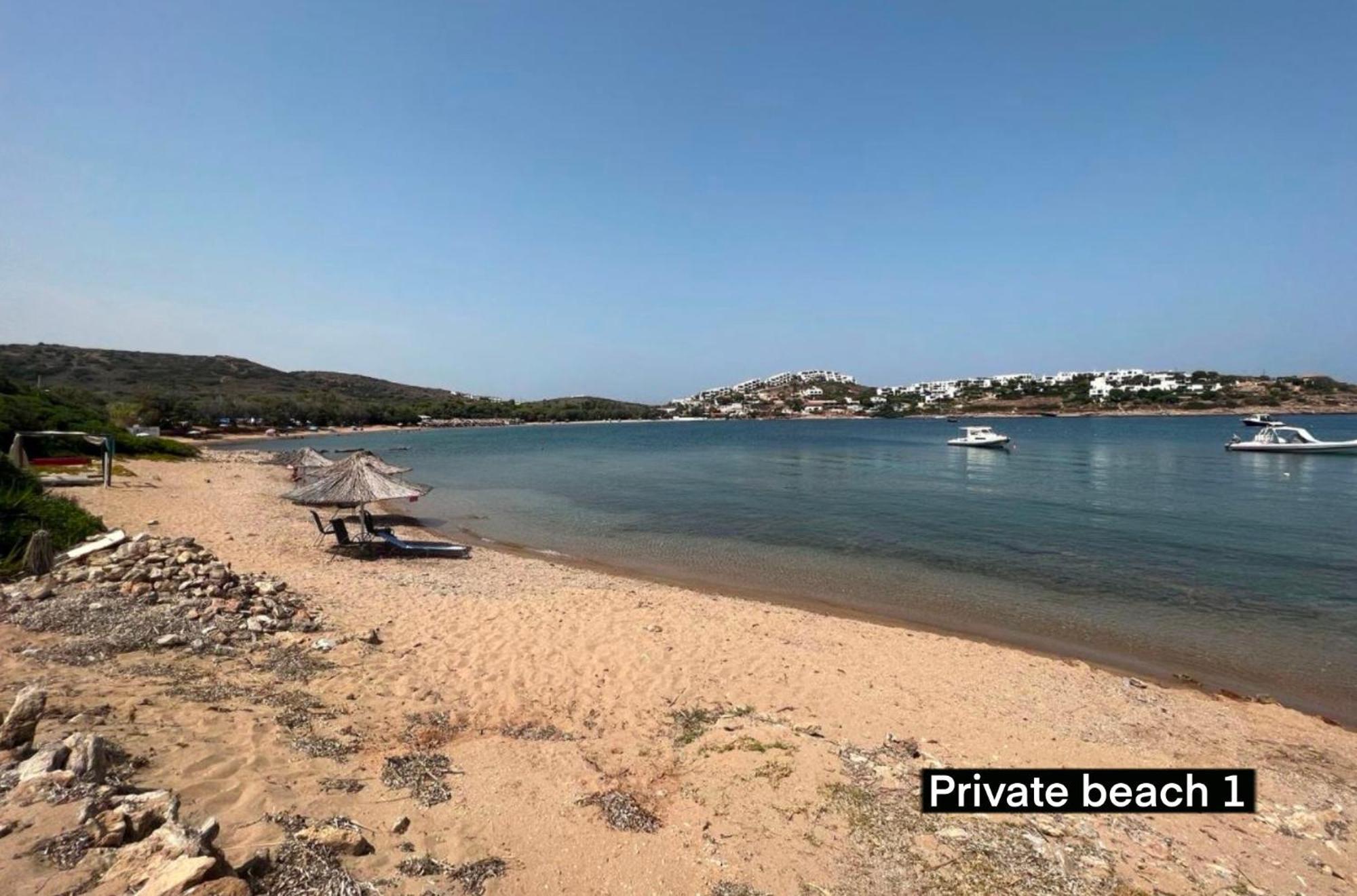 סוניו Sounio - Waterfront Luxury Spa Villa Pounta Zeza 170 Sqm On Private Beach מראה חיצוני תמונה